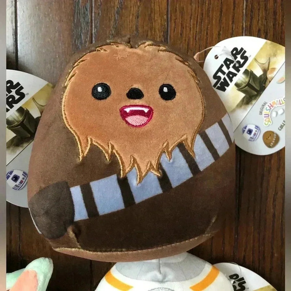 Squishmallows x Star Wars x4 Bundle: Grogu, R2D2, Chewy, BB8 - BRAND NEW W/TAGS! - Picture 3 of 11